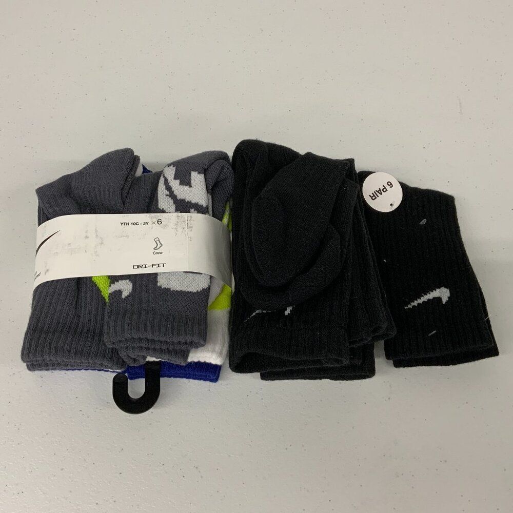 Nike Kids Everyday Crew XS Socks 10 Pairs